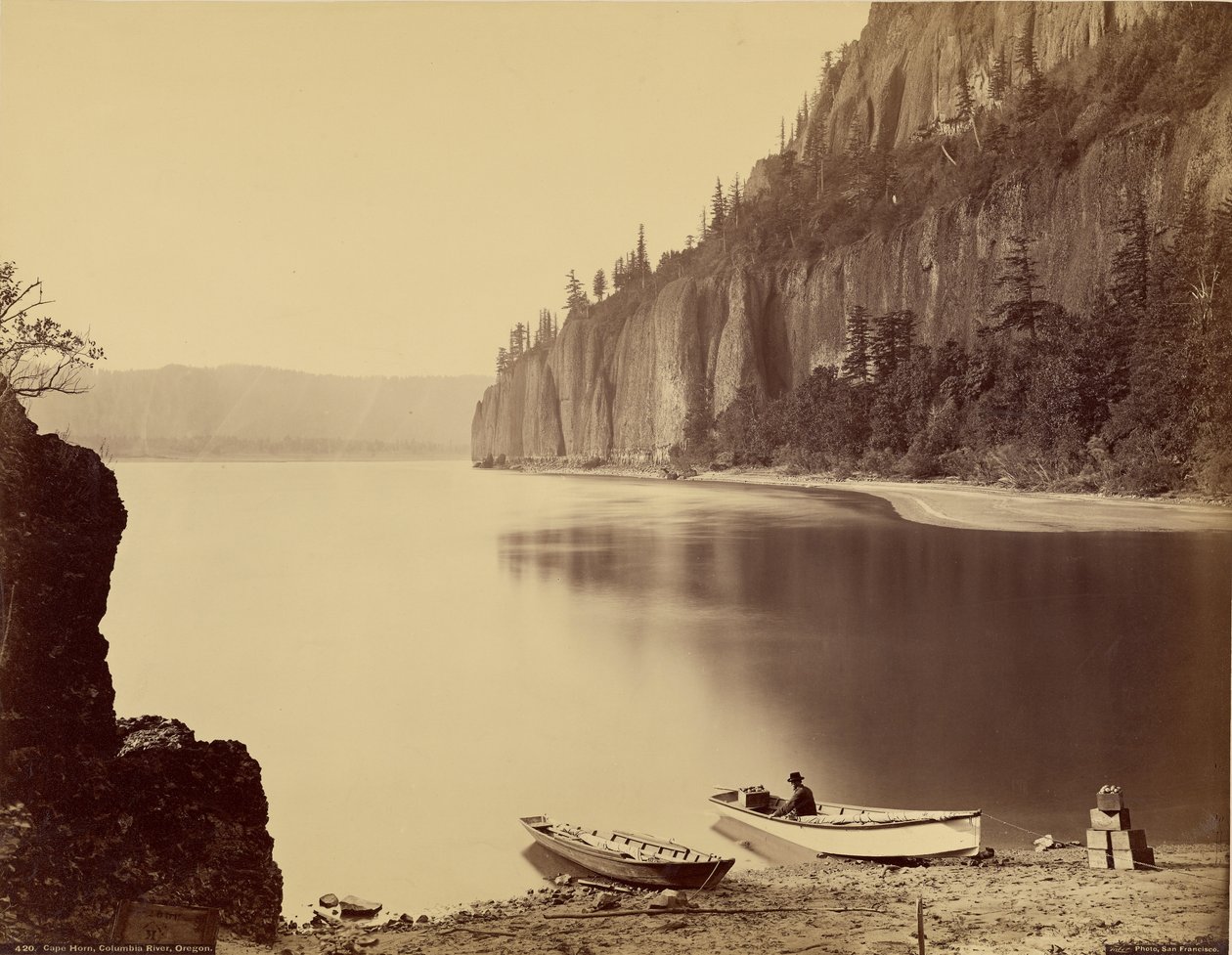 Przylądek Horn, rzeka Columbia, Oregon autorstwa Carleton Watkins