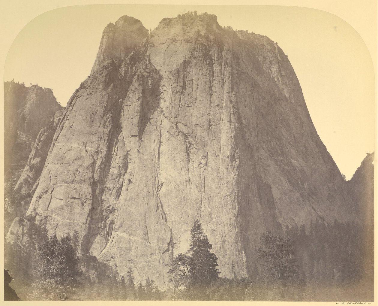 Cathedral Rock – Yosemite, nr 20 autorstwa Carleton Watkins