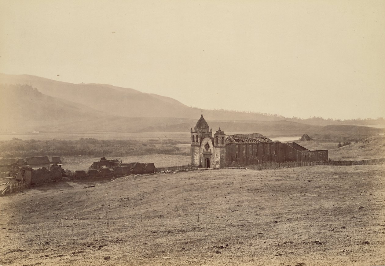 Misja, San Carlos del Carmelo autorstwa Carleton Watkins