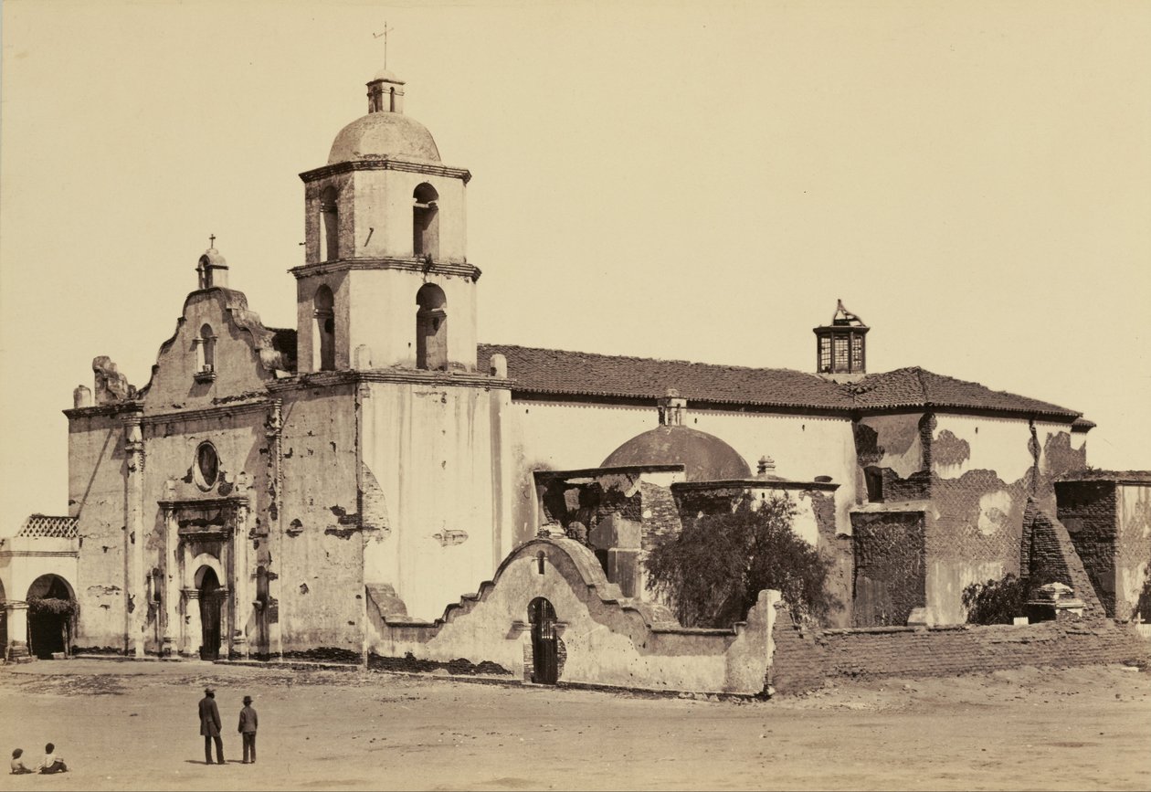 Misja, San Luis Rey de Francia autorstwa Carleton Watkins