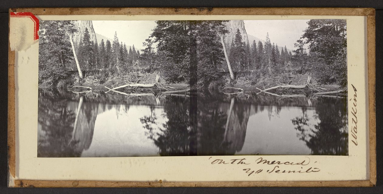 „Na Merced” Yo Semite autorstwa Carleton Watkins