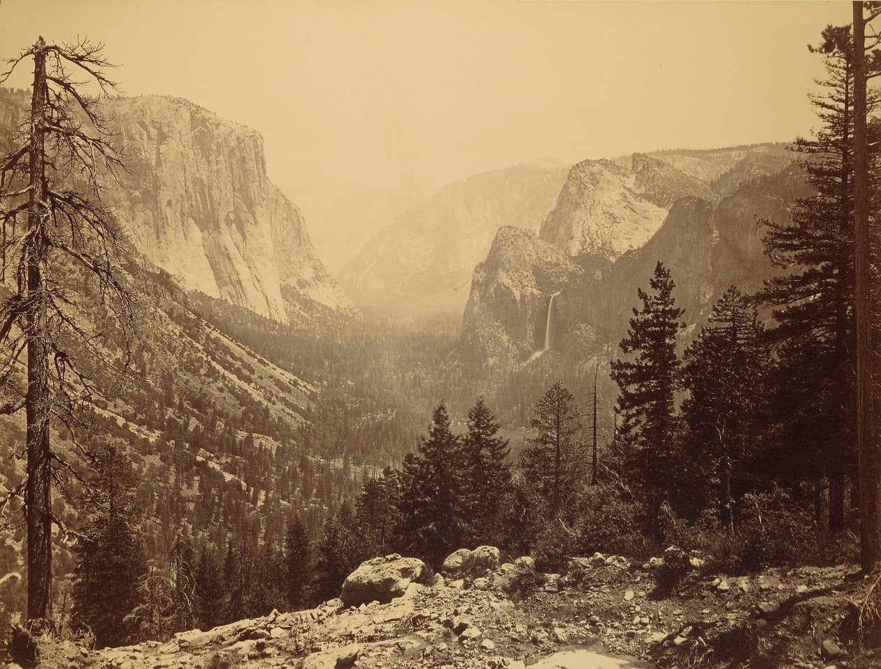 Yosemite Valley z Inspiration Point autorstwa Carleton Watkins