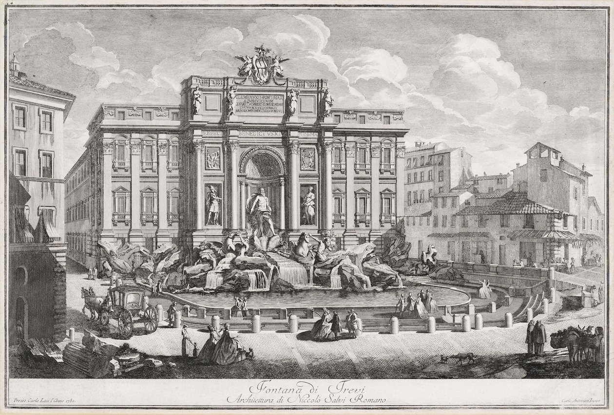 Rzym, Fontanna di Trevi autorstwa Carlo Antonini