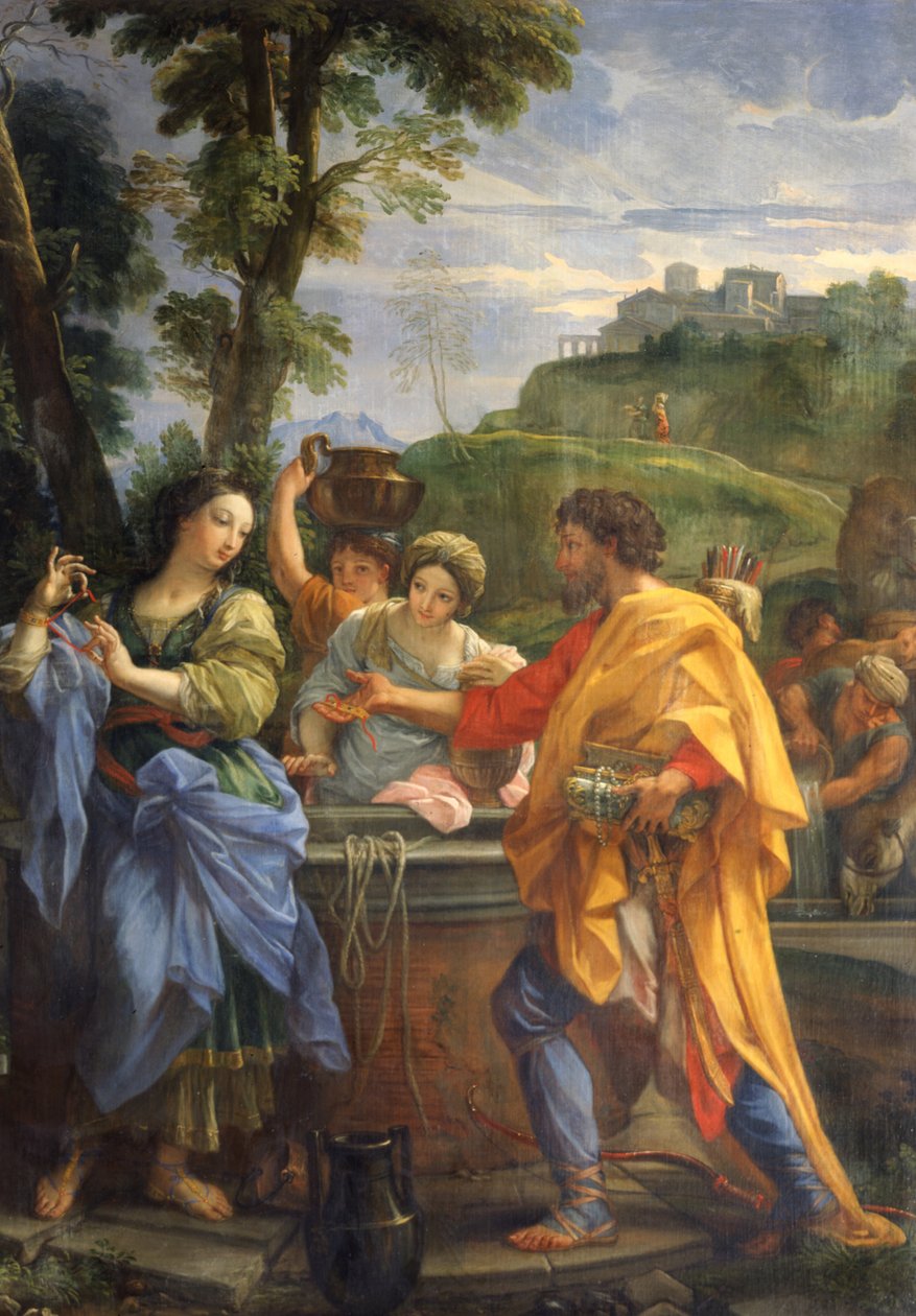 Абрахам, Рахелполи хоёрын зарц autorstwa Carlo Maratta or Maratti