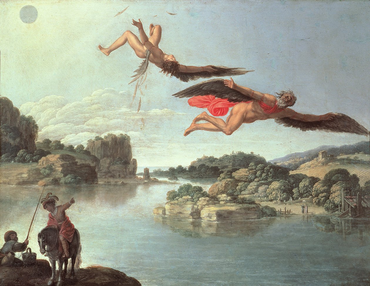 Upadek Ikara autorstwa Carlo Saraceni