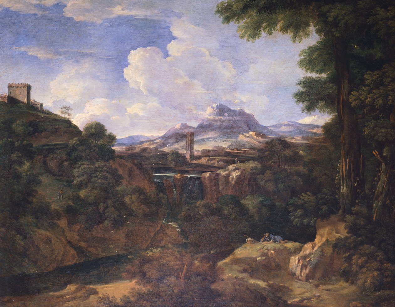 Krajobraz – Antonio Tavella (1668-1738). autorstwa Carlo Antonio Tavella