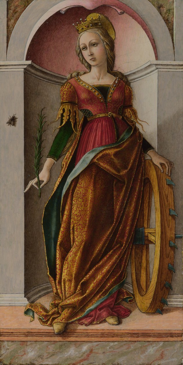 Święta Katarzyna Aleksandryjska, c. 1492 autorstwa Carlo Crivelli