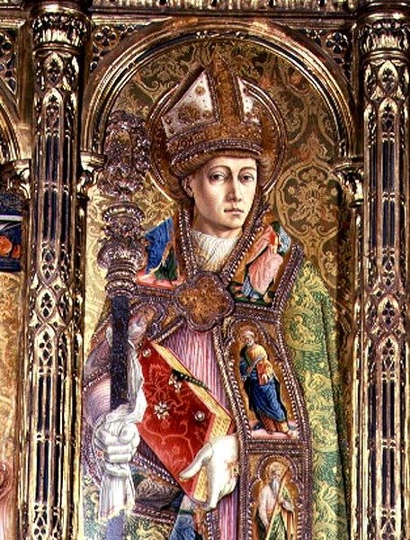Św. Emidiusz, fragment z poliptyku Sant