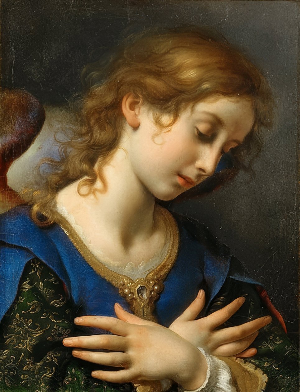 Anioł Zwiastowania. około 1653 autorstwa Carlo Dolci