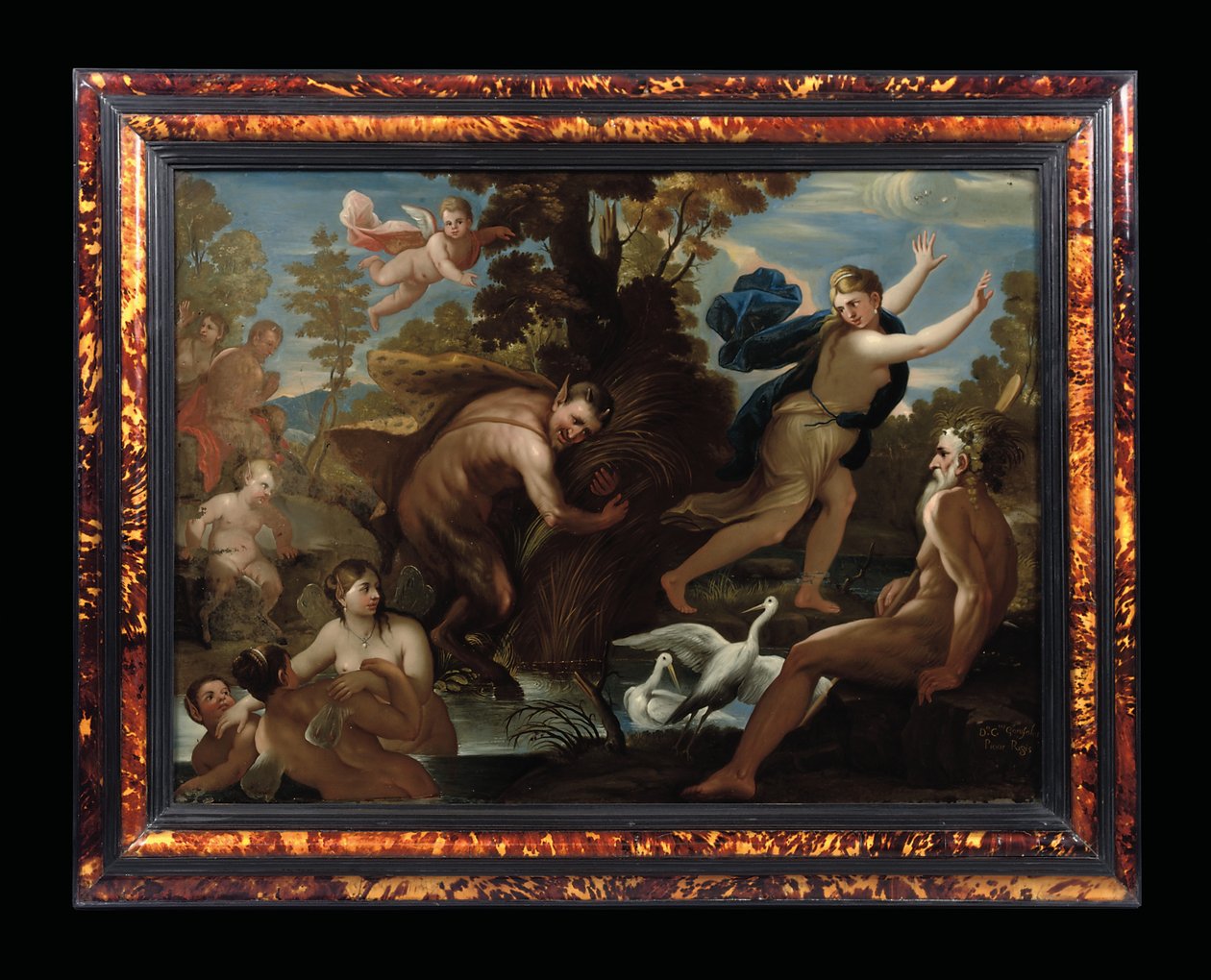 Pan i Syrinx, c.1692-1705 autorstwa Carlo Garofalo