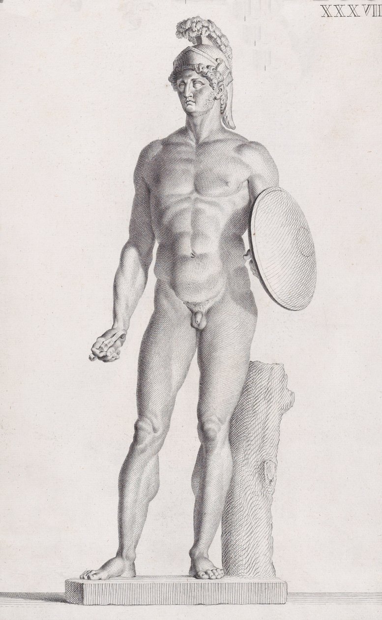 Posąg Marsa, 1734 autorstwa Carlo Gregori