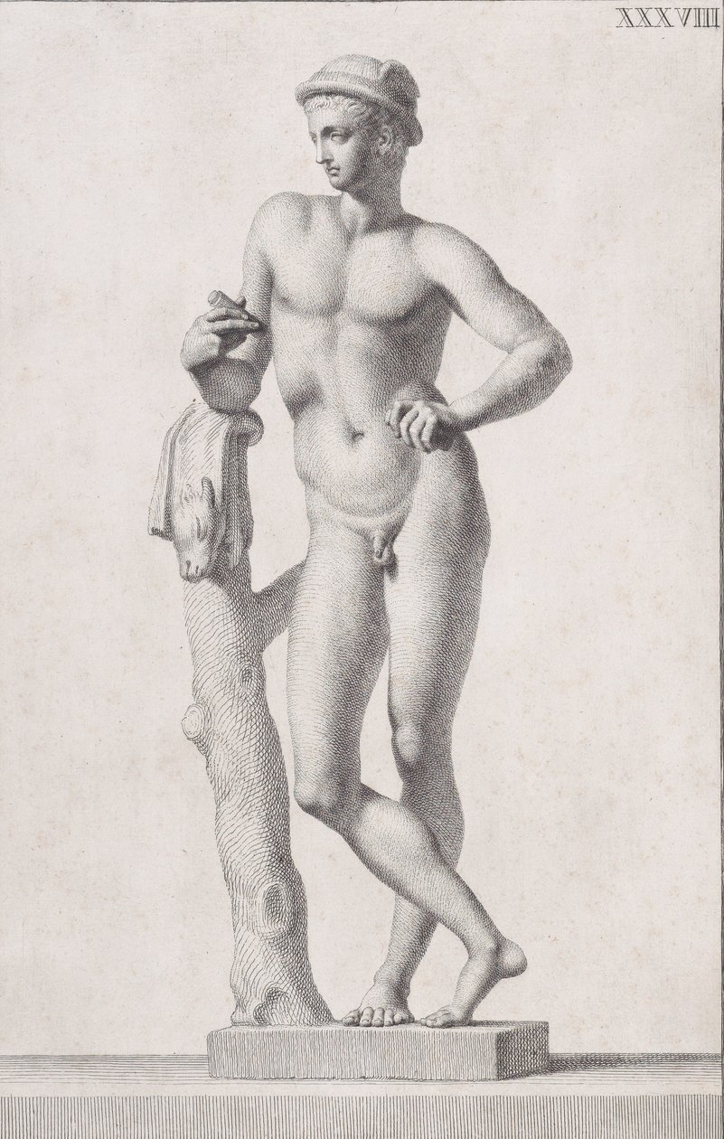 Posąg Merkurego, 1734 autorstwa Carlo Gregori