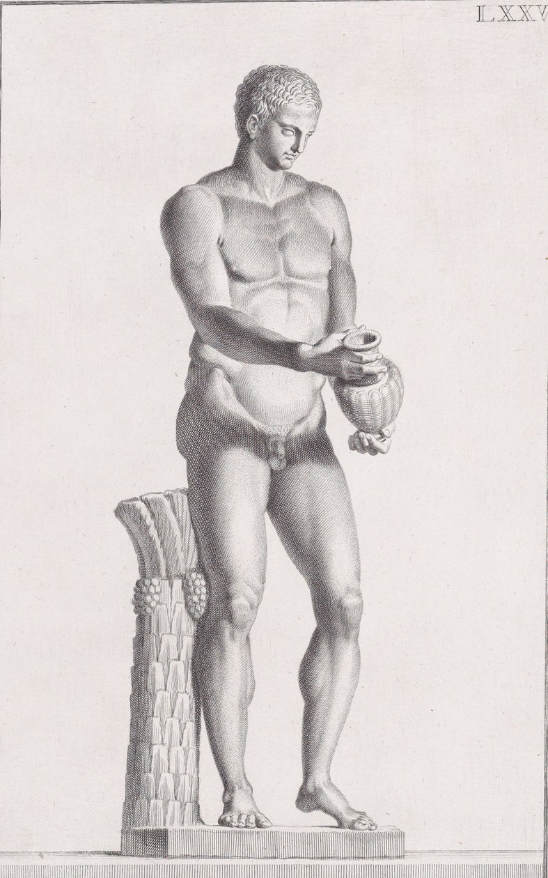 Posąg sportowca, 1734 autorstwa Carlo Gregori