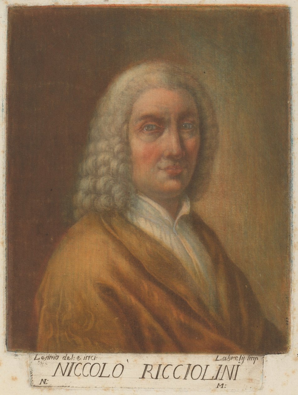 Niccolo Ricciolini, 1789. autorstwa Carlo Lasinio