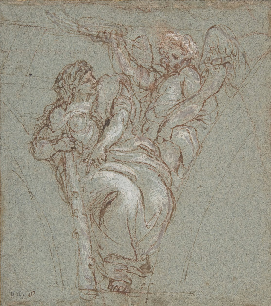 Cnota ukoronowana honorem, 1670-76. autorstwa Carlo Maratti