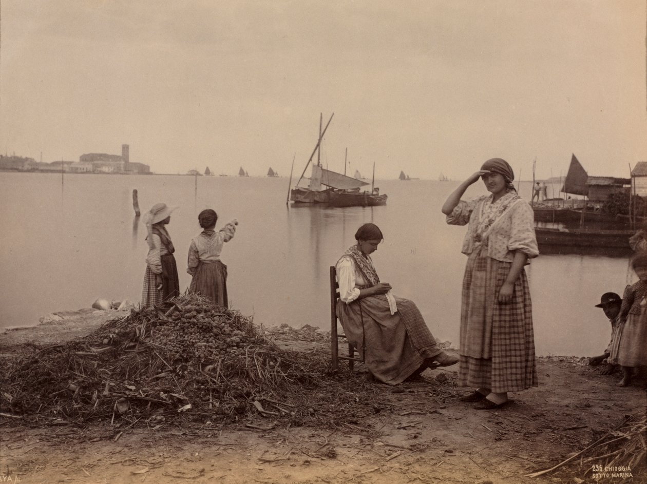 Chioggia, Pod Mariną, c. 1870. autorstwa Carlo Naya