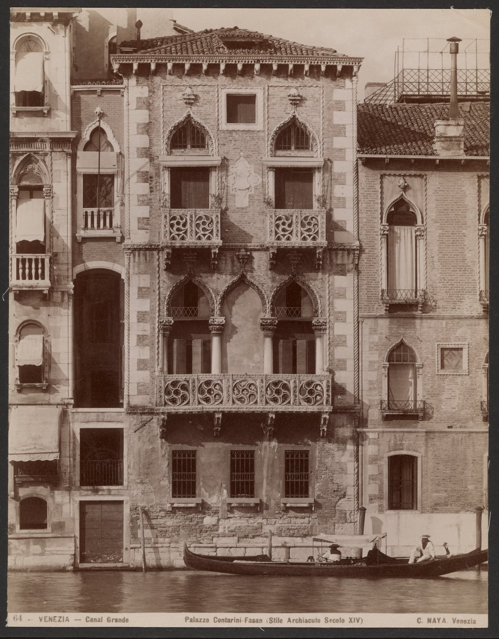 Palazzo Contarini-Fasan, Wenecja autorstwa Carlo Naya