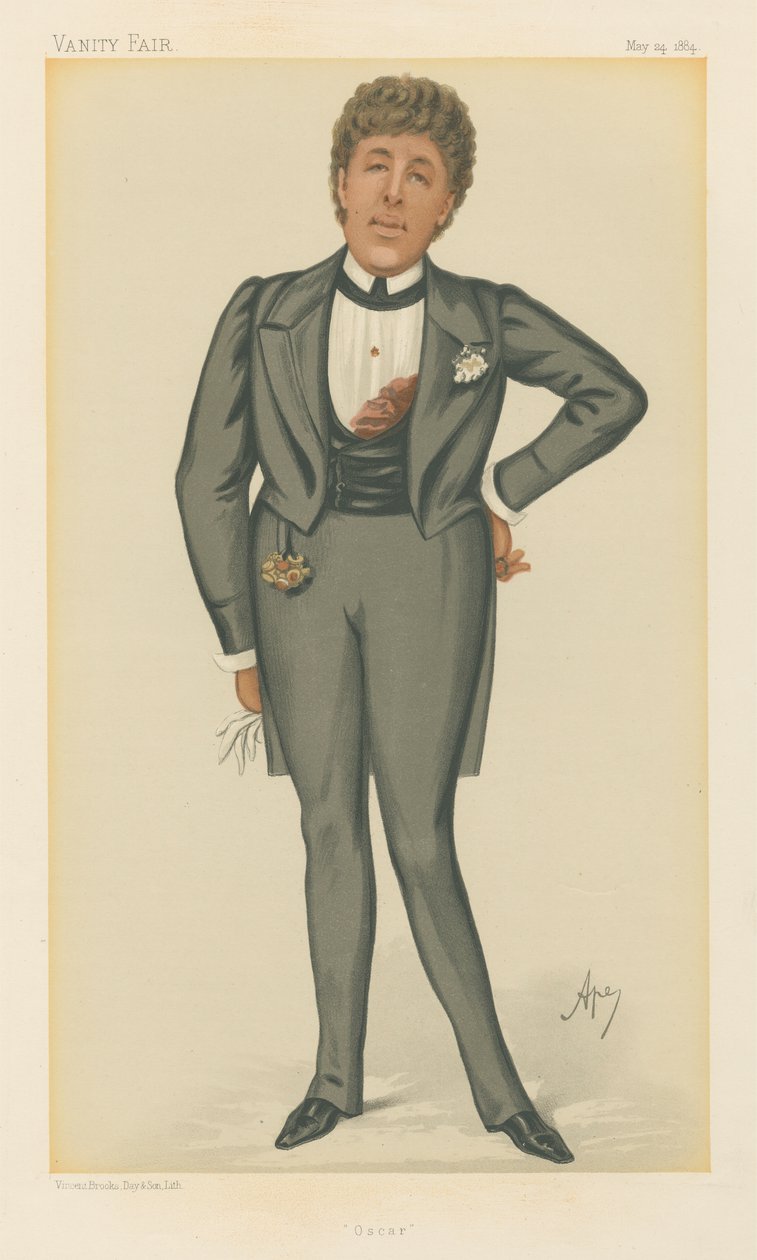 Oscar, Oscar Wilde (seria Vanity Fair) autorstwa Carlo Pellegrini