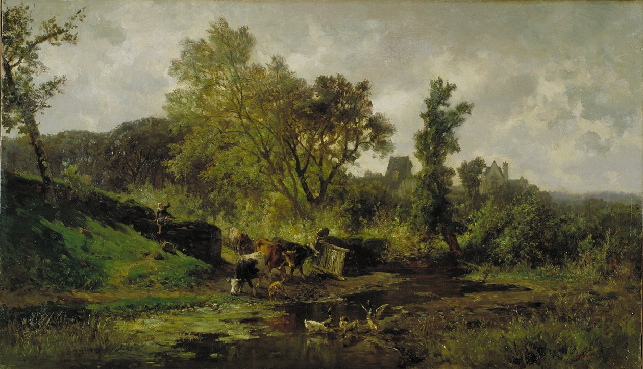 Flamandzki krajobraz autorstwa Carlos de Haes