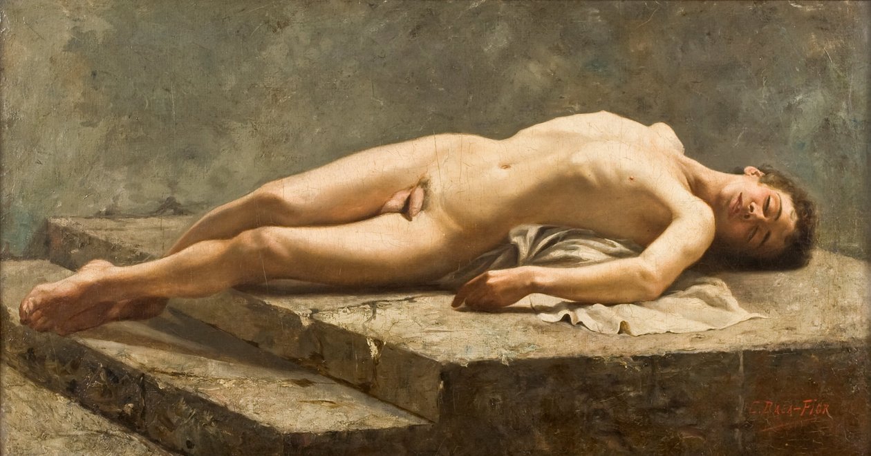 Leżąc nago autorstwa Carlos Baca Flor