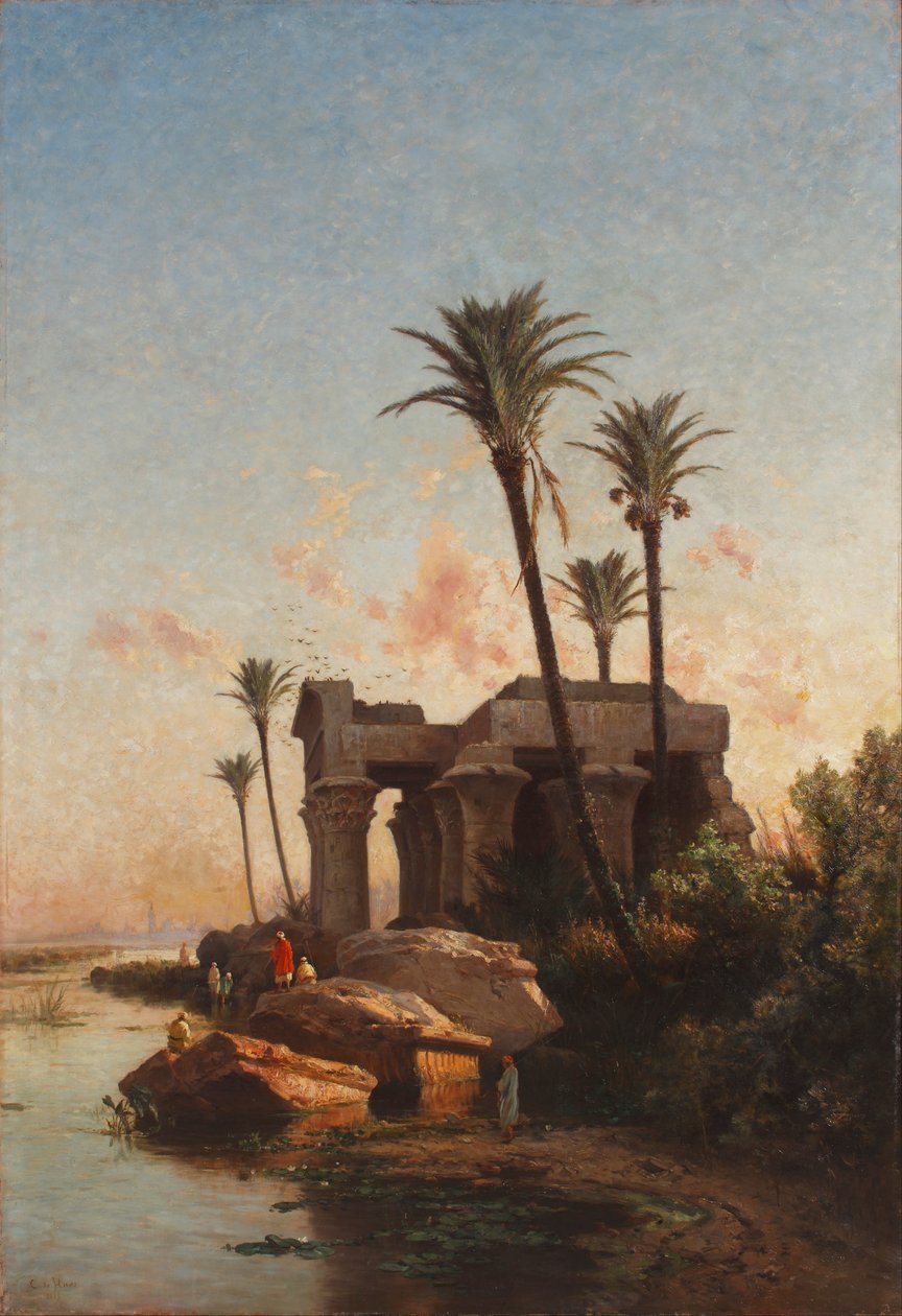 Egipski krajobraz autorstwa Carlos de Haes