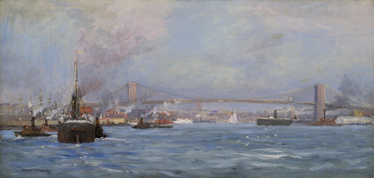 East River, Nowy Jork, 1904 autorstwa Carlton Theodore Chapman