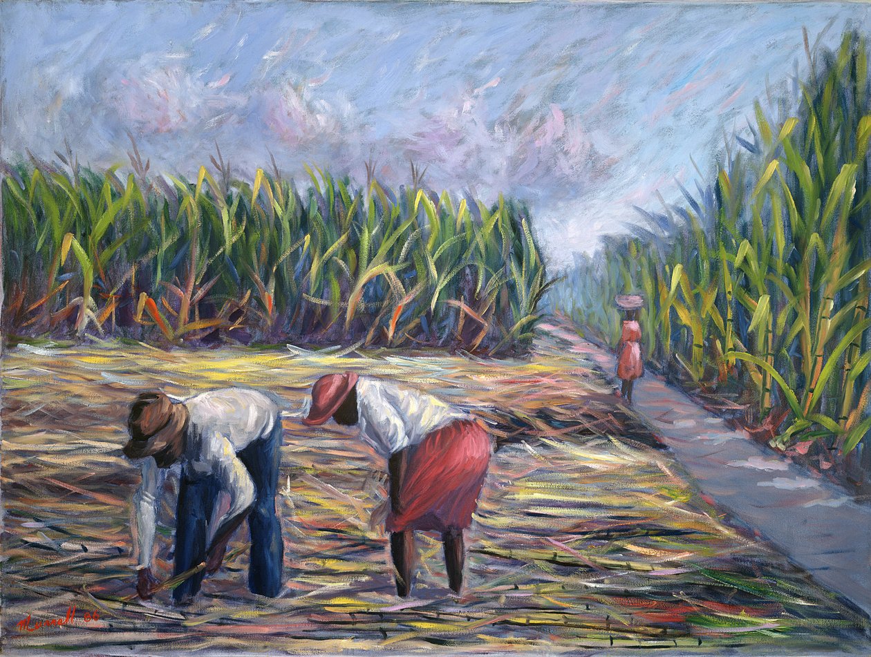 Żniwa trzciny cukrowej, 1986 autorstwa Carlton Murrell