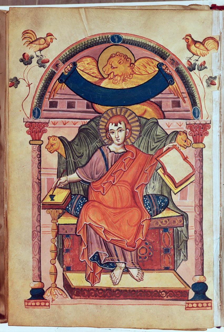 Kod.22 Św. Marek, z rękopisu Ady autorstwa Carolingian School