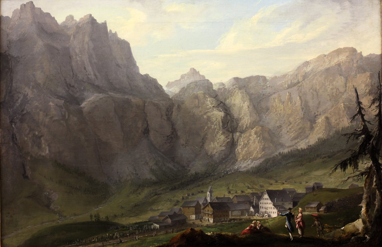 Leukerbad autorstwa Caspar Wolf