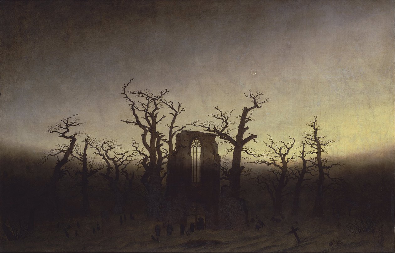 Opactwo w Lesie Dębowym autorstwa Caspar David Friedrich
