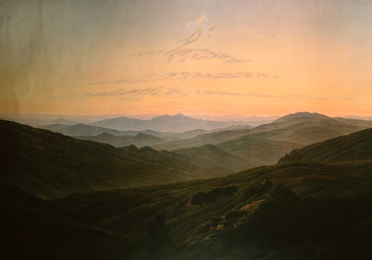 Świt, Caspar David Friedrich (1774-1840) autorstwa Caspar David Friedrich
