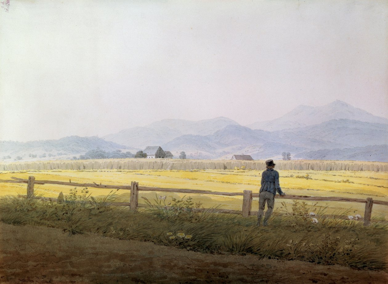 Krajobraz, początek XIX wieku autorstwa Caspar David Friedrich