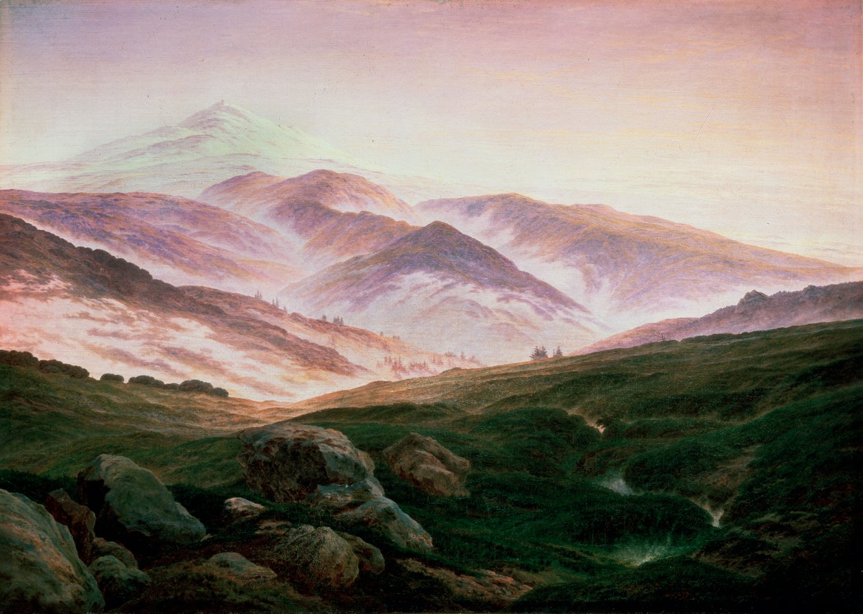 Pamięć Riesengebirge, 1835. autorstwa Caspar David Friedrich