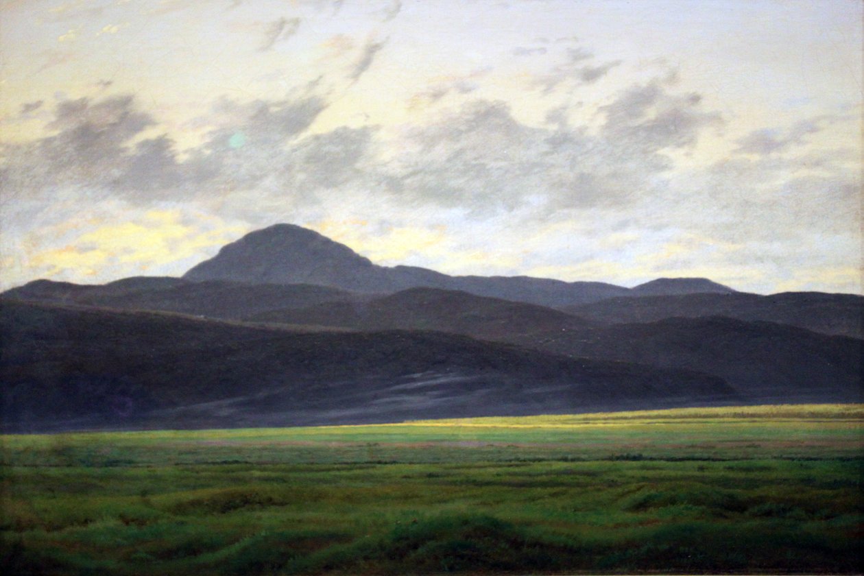 Krajobraz górski w Bohemis autorstwa Caspar David Friedrich