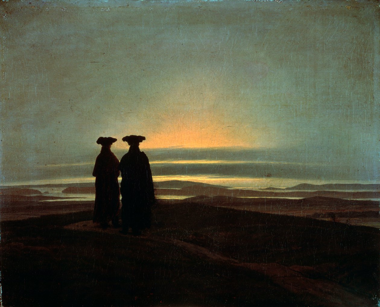Sunset Brothers, między 1830 a 1835 rokiem. autorstwa Caspar David Friedrich