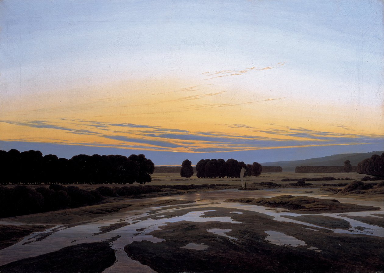 Duża Ogrodzenie pod Dreznem, 1832 r. autorstwa Caspar David Friedrich