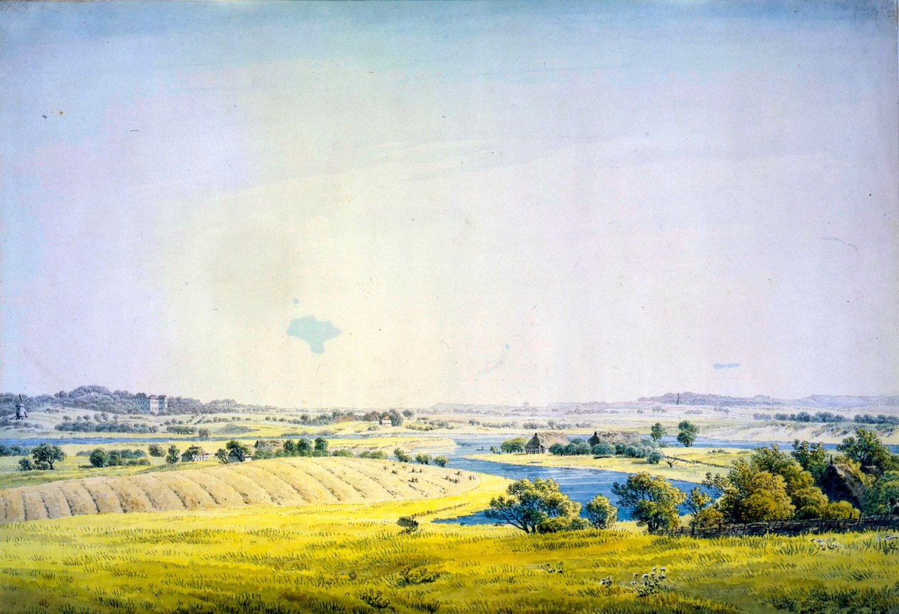 Widok na Putbus, 1824-1825. autorstwa Caspar David Friedrich
