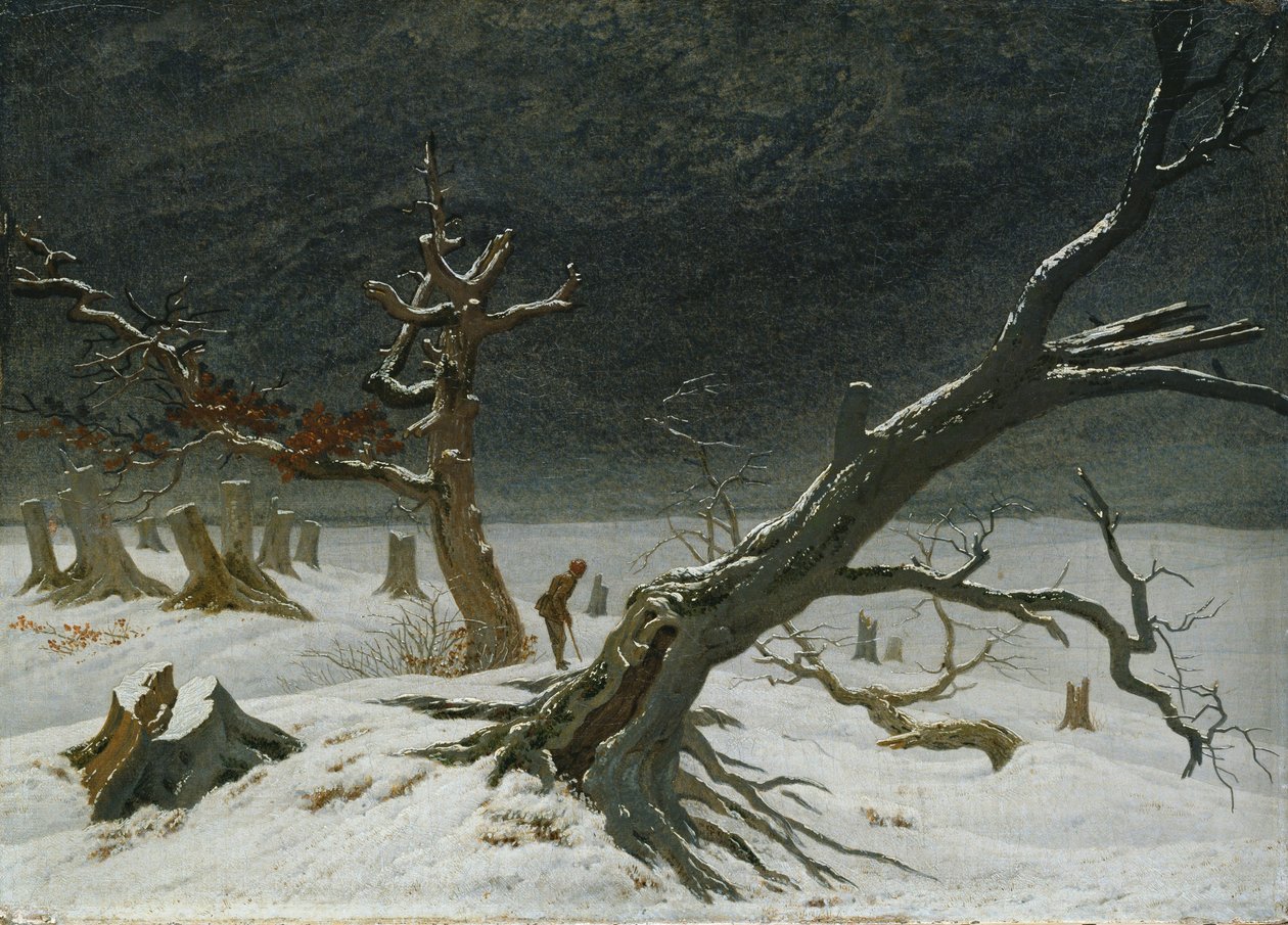 Zimowy krajobraz autorstwa Caspar David Friedrich