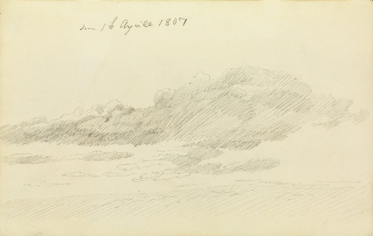 Badanie w chmurze autorstwa Caspar David Friedrich