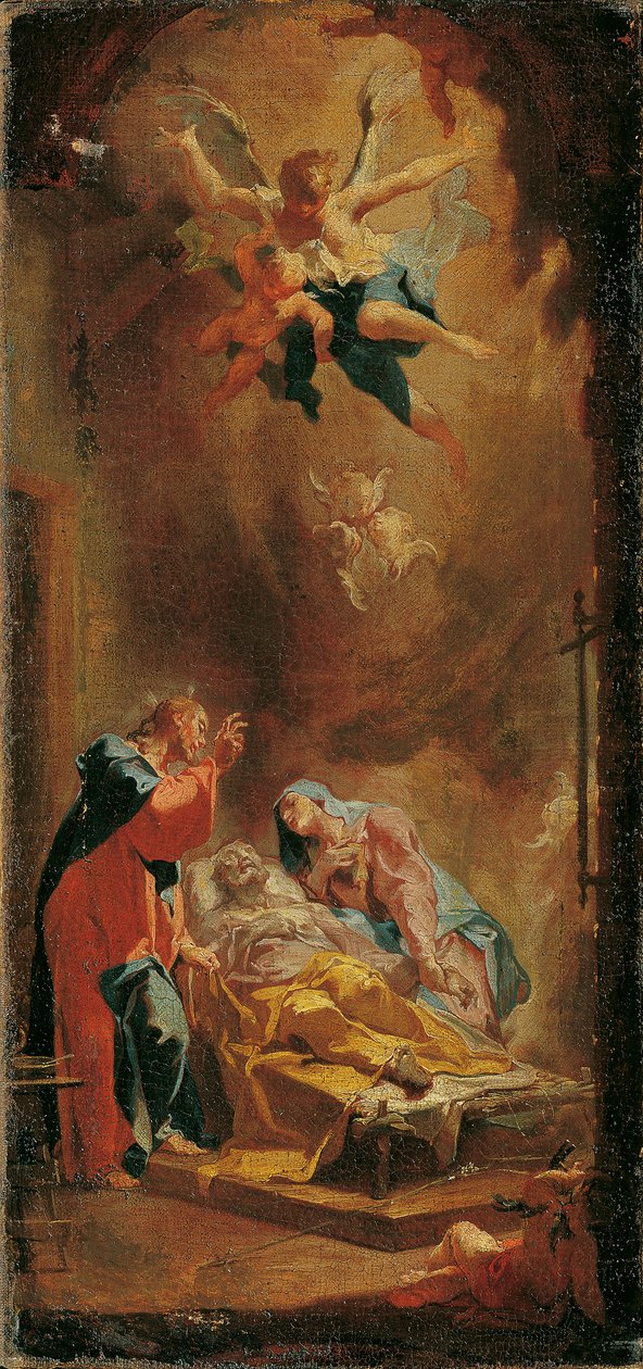 Śmierć św. Józefa autorstwa Caspar Franz Sambach