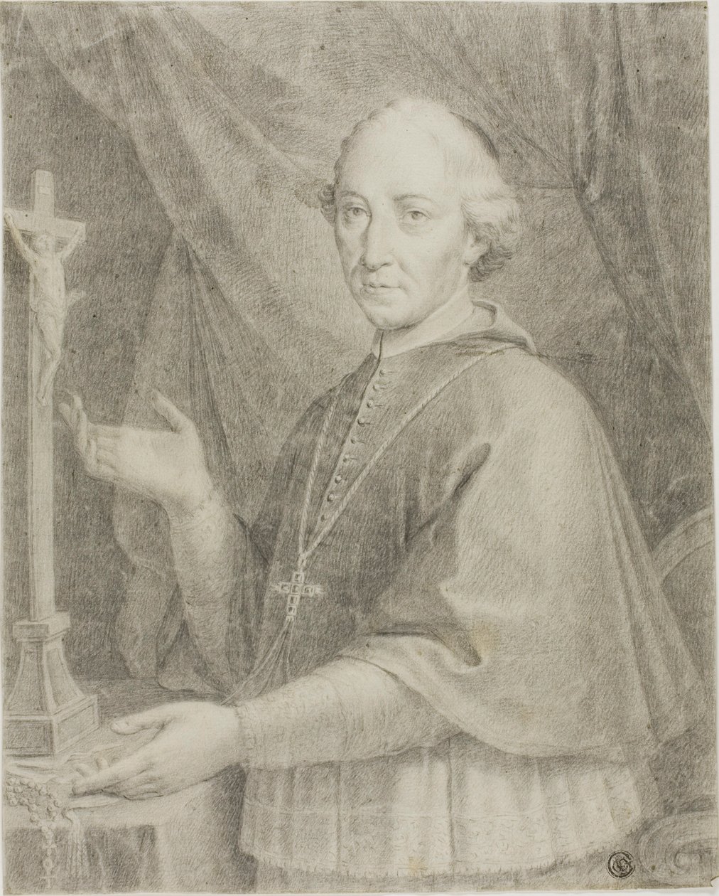 Portret kościelnego autorstwa Caspar Netscher