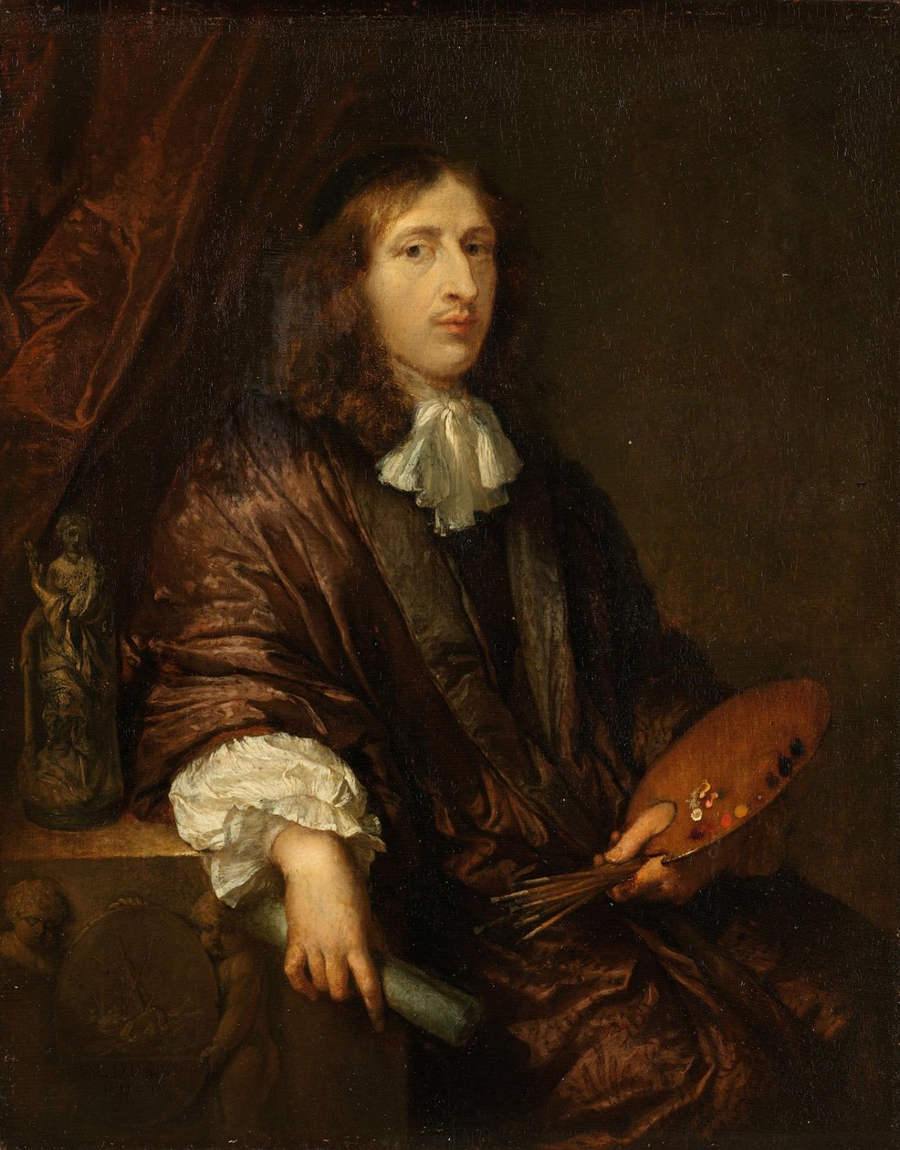 Autoportret, ok. 1670. autorstwa Caspar Netscher