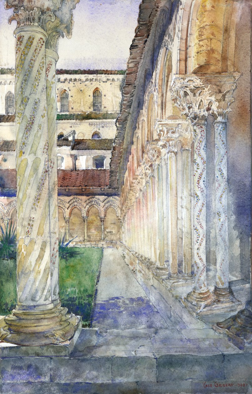 Katedra w Monreale na Sycylii, 1902. autorstwa Cass Gilbert