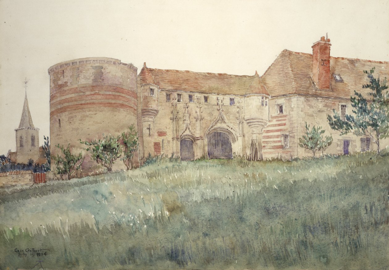 Zamek w Houblouniere, 1924. autorstwa Cass Gilbert