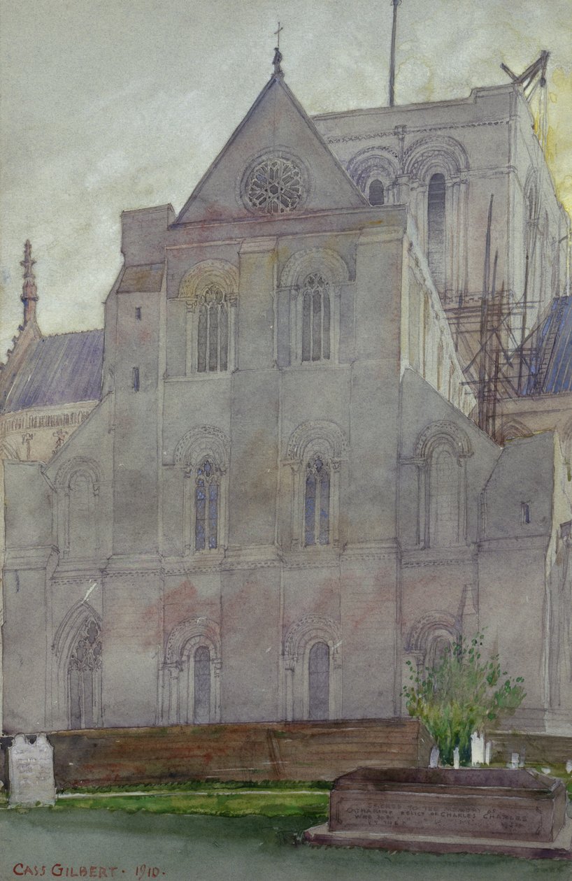 Transept północny, katedra w Winchester, Anglia autorstwa Cass Gilbert