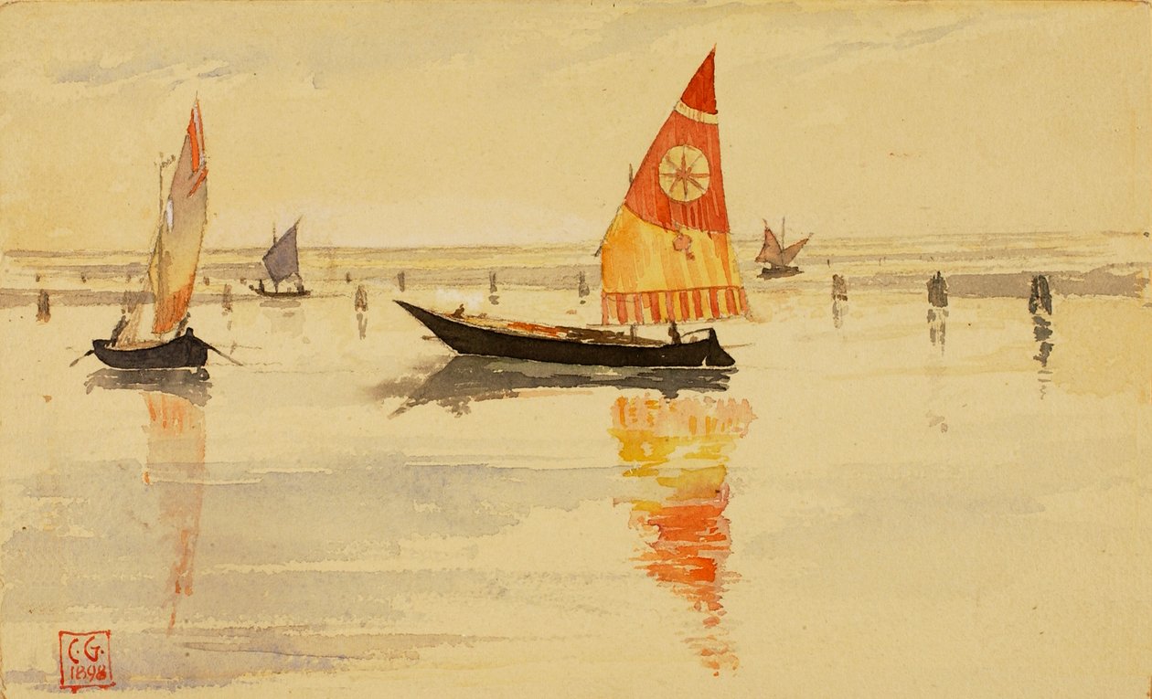 Żaglówki Wenecja, 1898. autorstwa Cass Gilbert