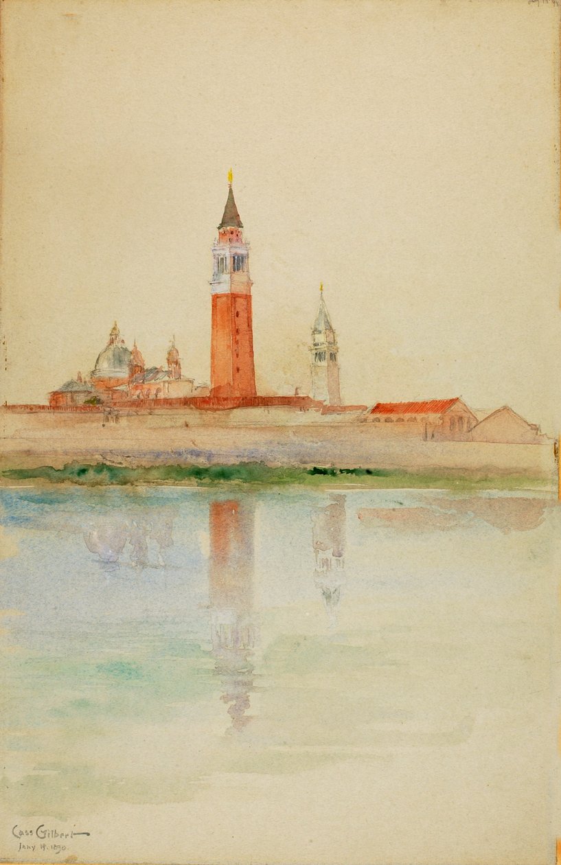 San Giorgio Maggiore, Wenecja, 1898. autorstwa Cass Gilbert