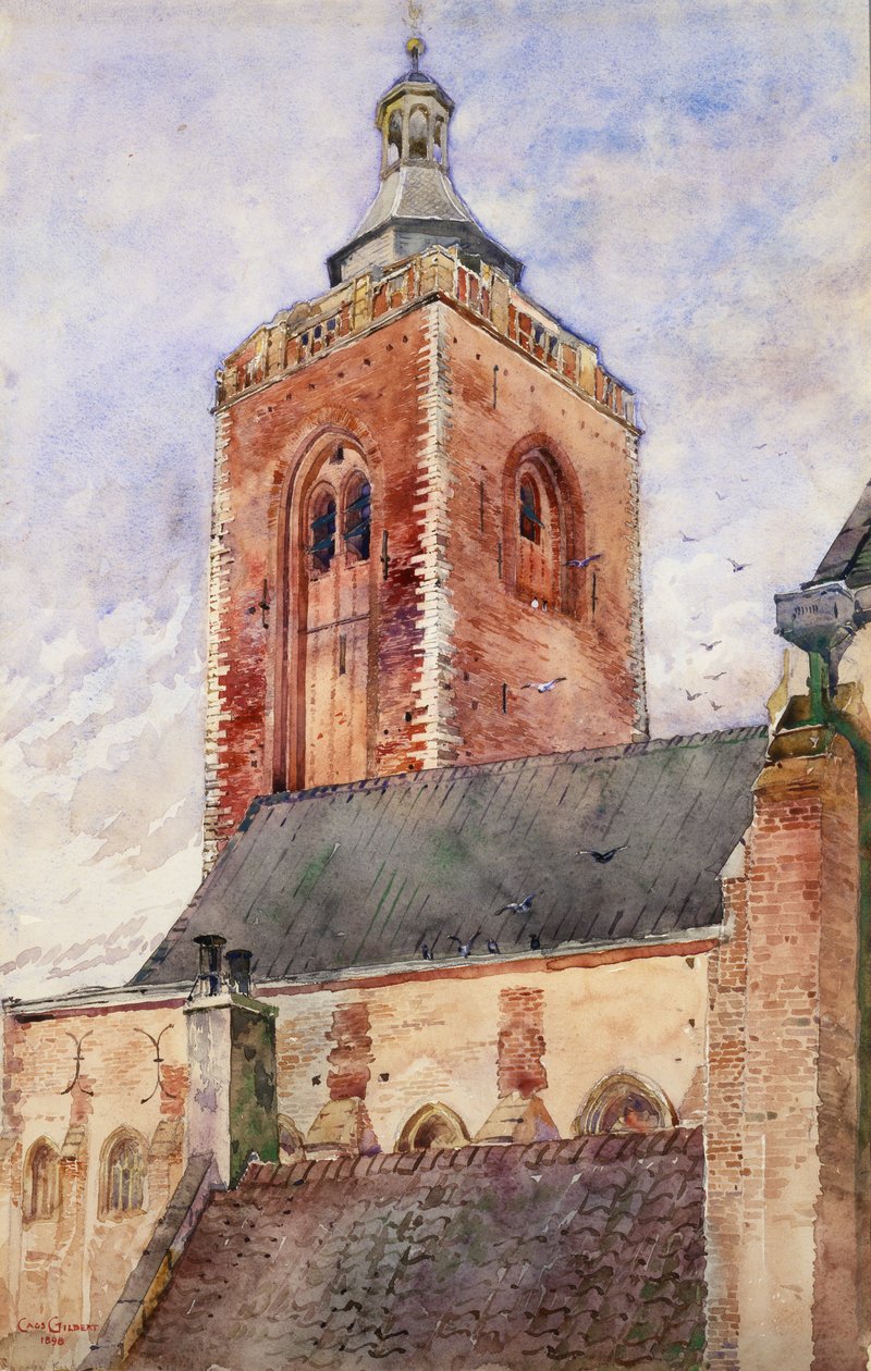 Kościół św. Marcina, Utrecht, Holandia, 1898. autorstwa Cass Gilbert