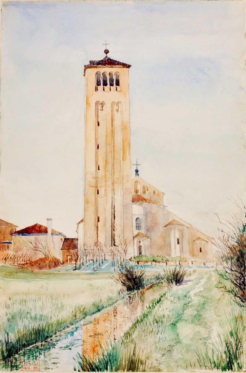 Wieża, Katedra Torcello, 1898-1916. autorstwa Cass Gilbert