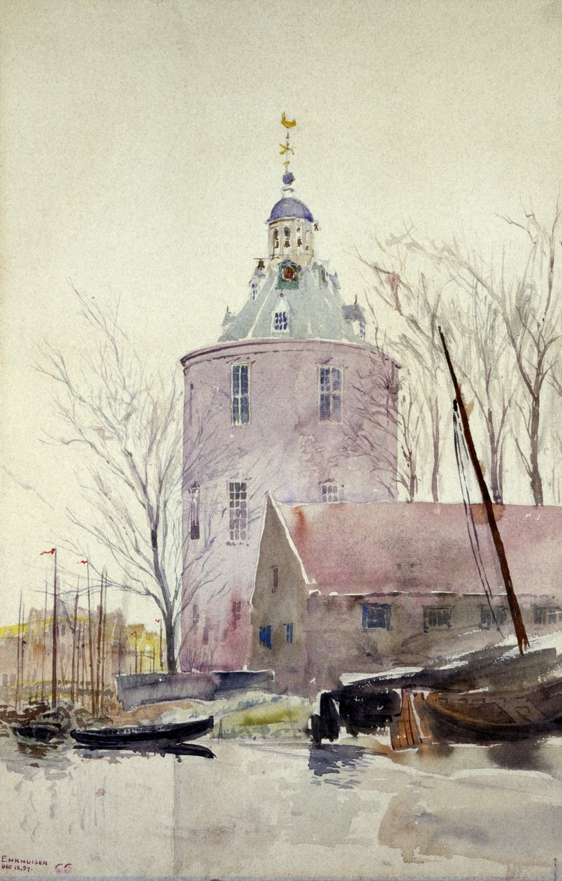 Wieża w Enkhuisen, Holandia, 1897. autorstwa Cass Gilbert